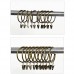 Ya Jin 20PCS Vintage Metal Curtain Rings Rustproof Drapery Ring with Hook Interior Diameter  Antique bronze - B077G48NCR